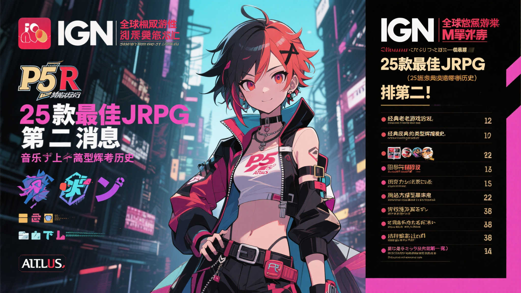 IGN盘点25大JRPG佳作：P5R屈居亚军，冠军是谁？